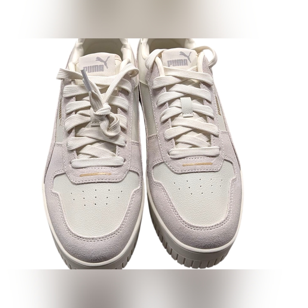 New Puma Carina Street SD Sneakers Women's Size 9 Gray Vapor Gold Platform NWT